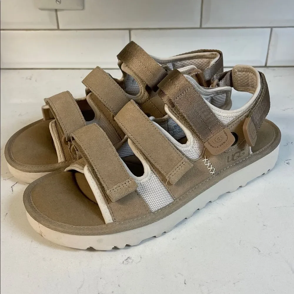 UGG Goldencoast Multis-trap Sandal 'Sand' Tan Sandals Mens 10 1153095
